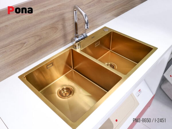 Bồn Rửa Chén 2 Hố INOX304 Pona PNI3-8650 – ảnh 3