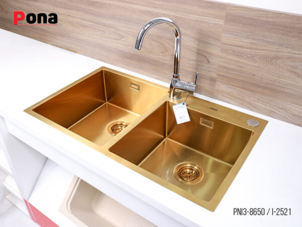 Bồn Rửa Chén 2 Hố INOX304 Pona PNI3-8650 – ảnh 4