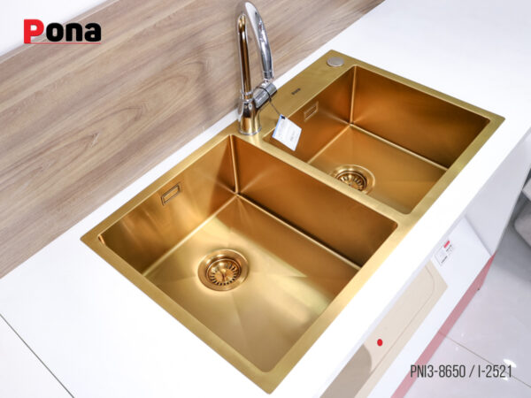 Bồn Rửa Chén 2 Hố INOX304 Pona PNI3-8650 – ảnh 5