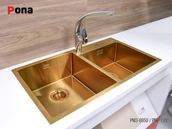 Bồn Rửa Chén 2 Hố INOX304 Pona PNI3-8650 – ảnh 7