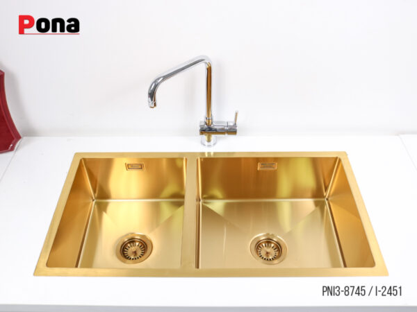 Bồn Rửa Chén 2 Hố INOX304 Pona PNI3-8745 – ảnh 4