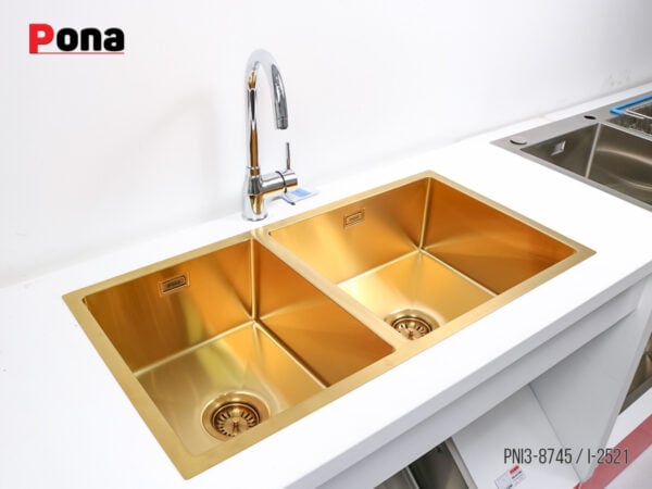 Bồn Rửa Chén 2 Hố INOX304 Pona PNI3-8745 – ảnh 5