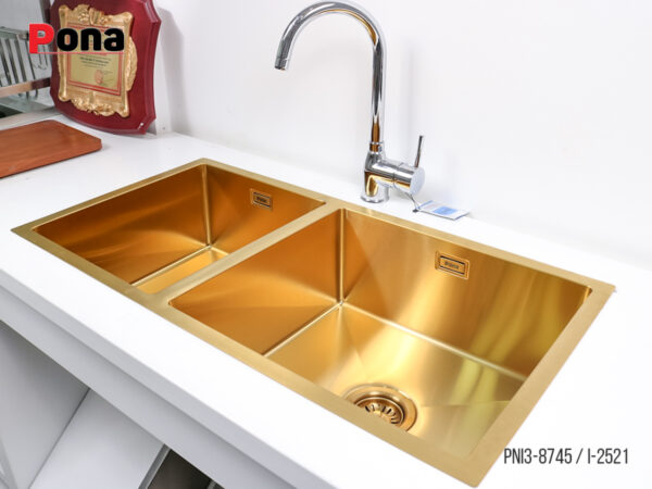 Bồn Rửa Chén 2 Hố INOX304 Pona PNI3-8745 – ảnh 6