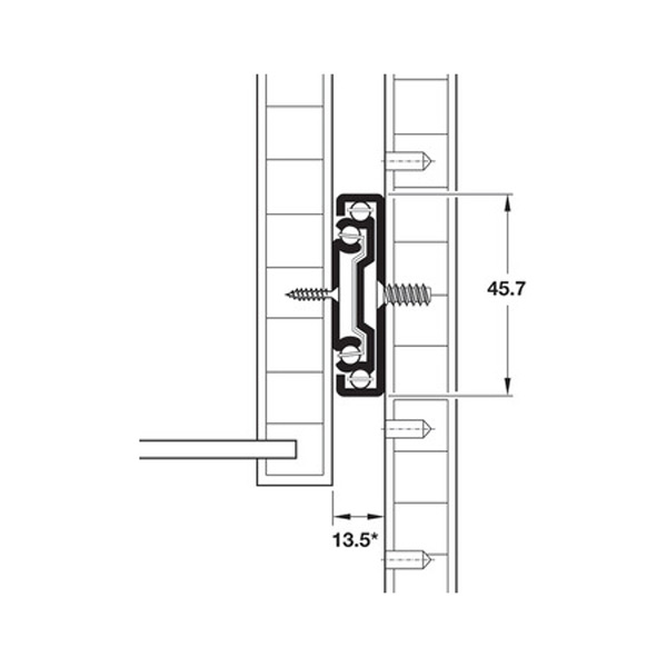 Ray bi giảm chấn 300mm Hafele 494.02.061 – ảnh 2