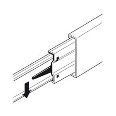 Ray bi không giảm chấn 450mm Hafele 494.02.464 ảnh 3