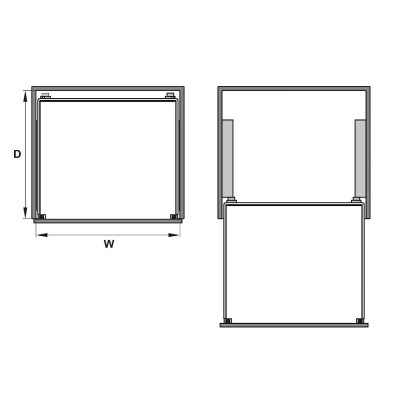 Rổ Đựng Chén Đĩa Cappella 600mm Hafele 549.08.003 – ảnh 5