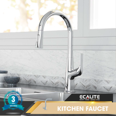Vòi rửa chén nóng lạnh dây rút Pull-out Ecalite EF-K569C ảnh 1