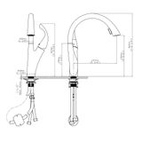 Vòi rửa chén nóng lạnh Pan-tree Ecalite EF-K624C
