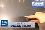 Bếp từ 3 vùng nấu Malloca MH-03IS / Kính Eurokera, dạng xước Metalic kiểu mới