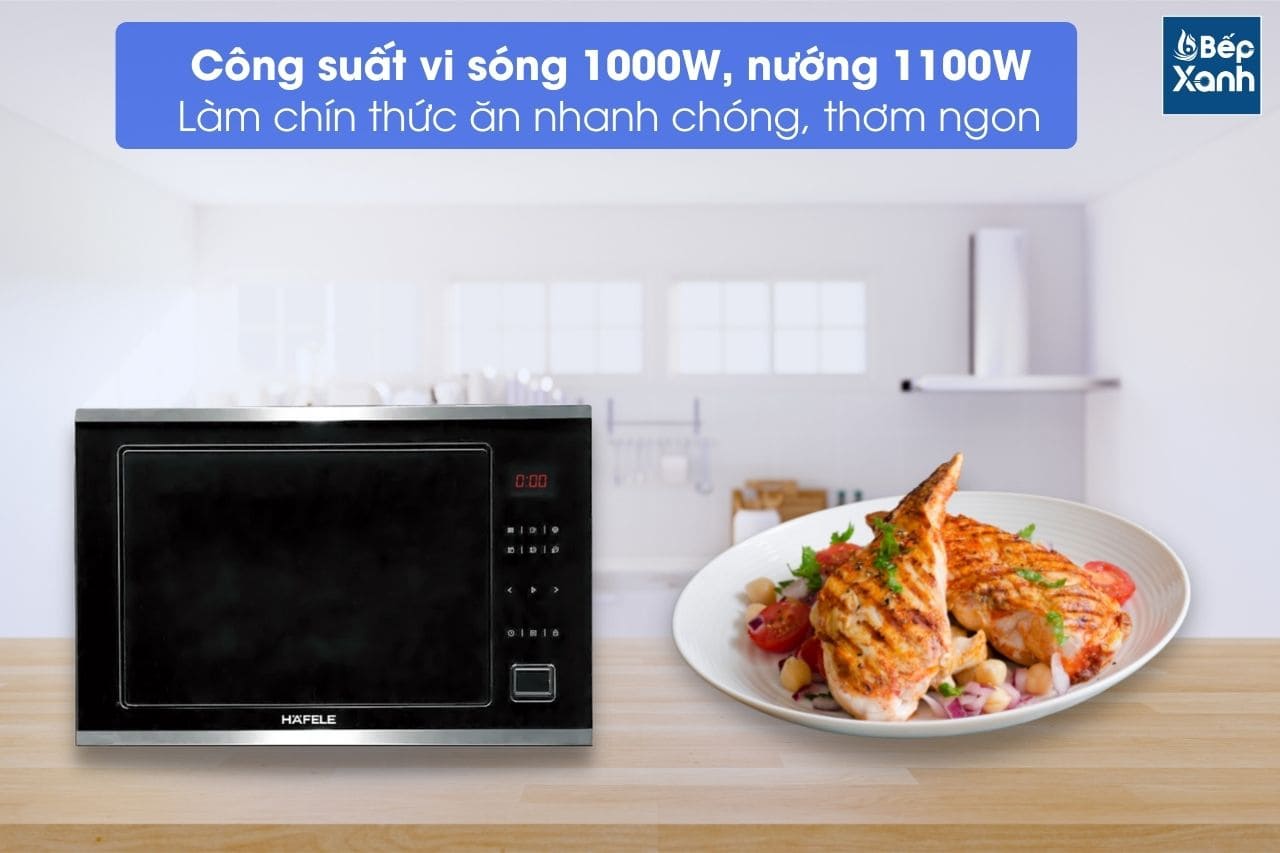Lò vi sóng kết hợp nướng âm tủ Hafele HM-B38C 538.01.111 - Vệ sinh khoang lò, cửa kính và phụ kiện Lò vi sóng kết hợp nướng âm tủ Hafele HM-B38C 538.01.111 - Vệ sinh khoang lò, cửa kính và phụ kiện