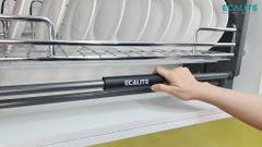 Kệ chén di động tủ trên nan Oval C-Series Lift-Basket Ecalite EL-BL8000CH ảnh 10