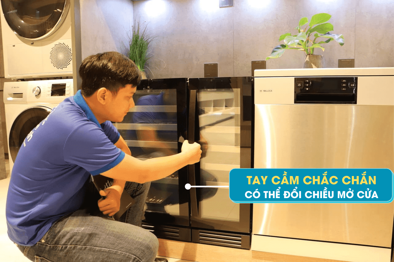 Tủ rượu 20 chai Malloca MWC 20BG – ảnh 7