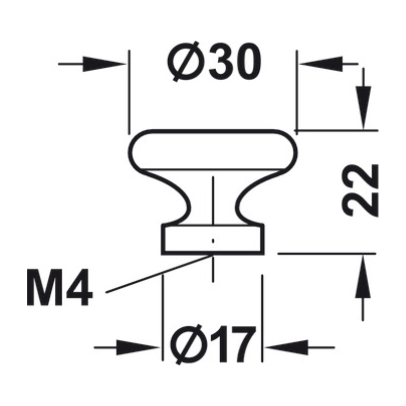 Tay Nắm Tủ Tròn Hafele 137.60.837 – ảnh 2