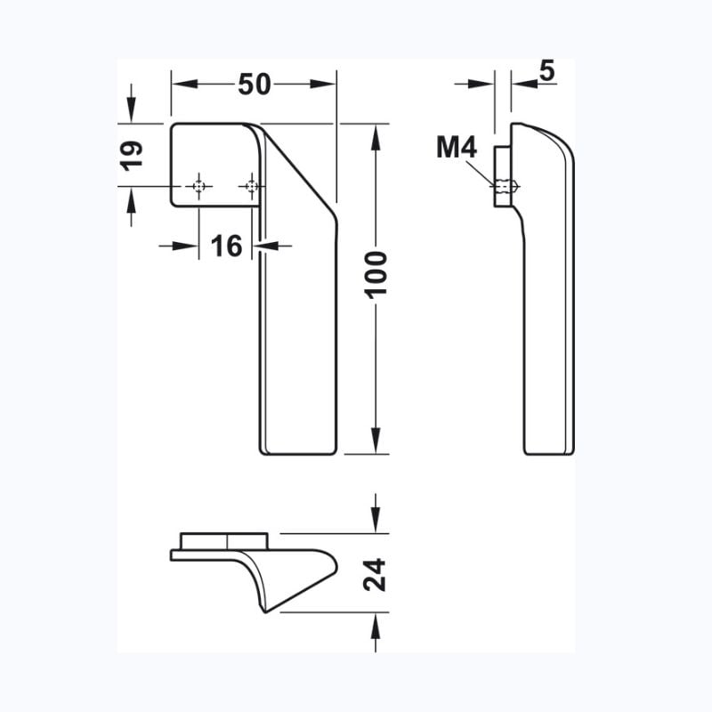 Tay nắm tủ Hafele 101.69.510 – ảnh 3