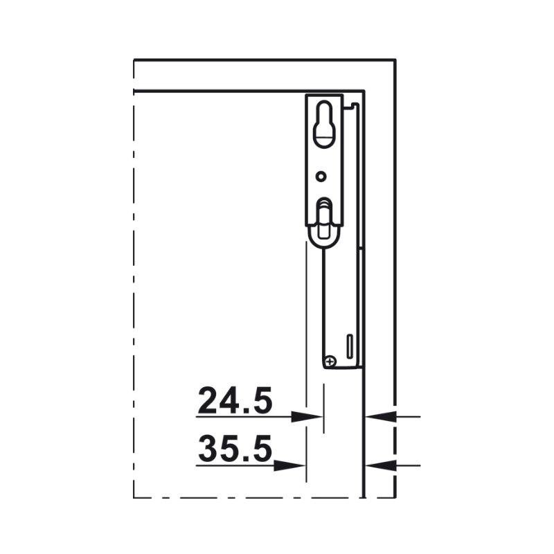 Tay nâng 1 cánh Hafele 493.05.911 – ảnh 4