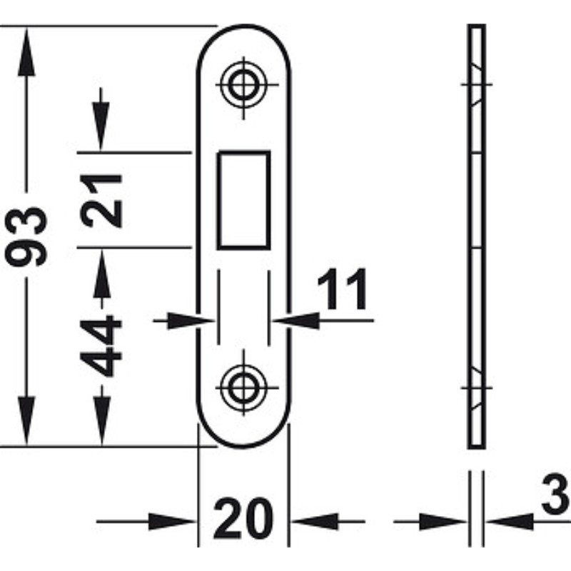 Thân Khoá Cho Cửa Trượt Hafele 911.26.330 – ảnh 3