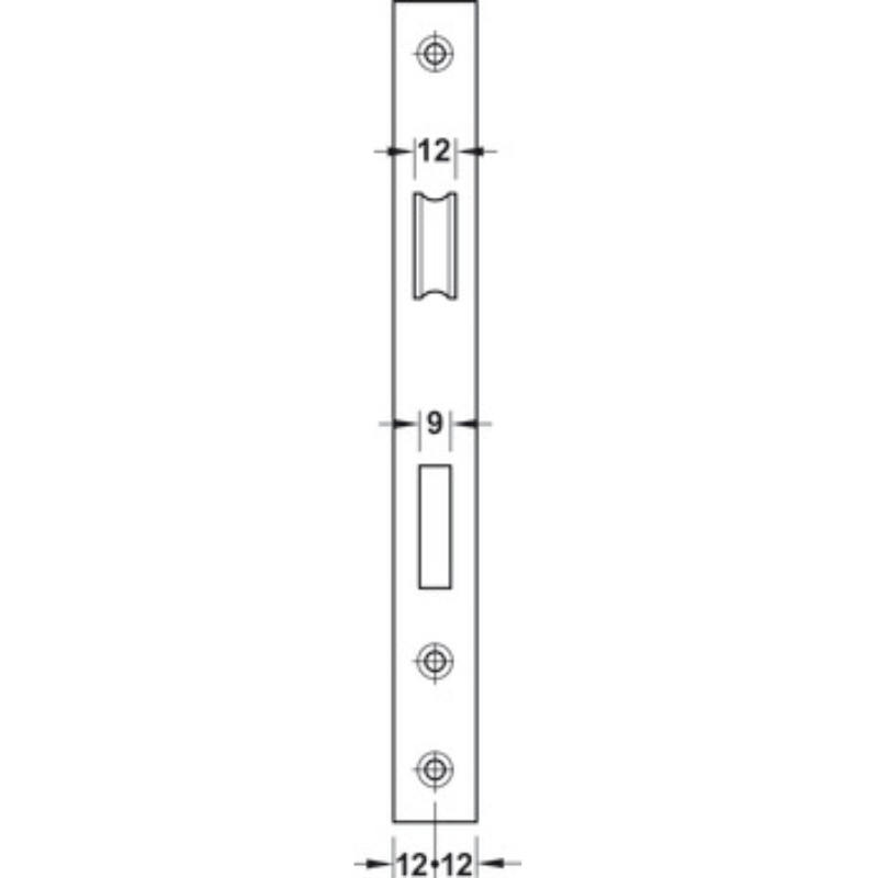 Thân Khoá Lưỡi Gà Chốt Chết Hafele 911.02.165 – ảnh 4