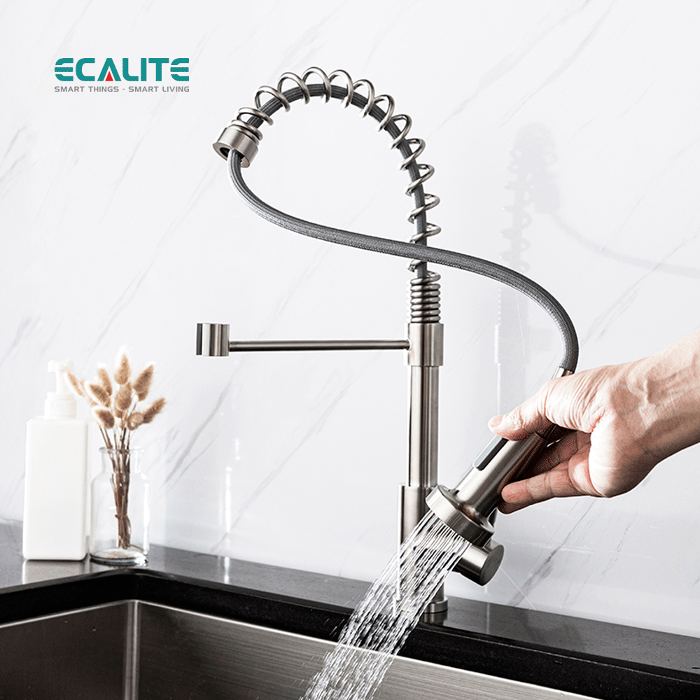 Vòi rửa chén nóng lạnh Single Control Ecalite EF-K102C – ảnh 4