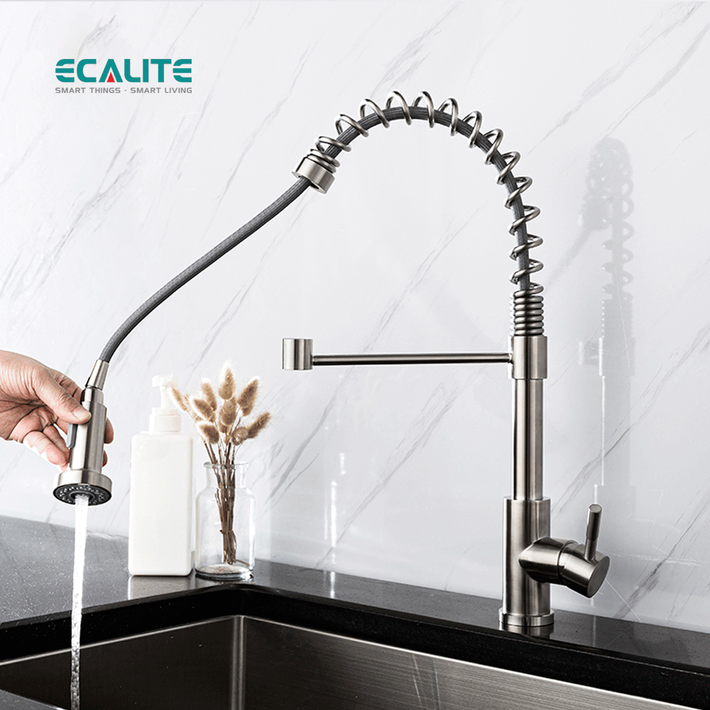 Vòi rửa chén nóng lạnh Single Control Ecalite EF-K102C – ảnh 5