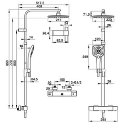 Thanh Sen Kết Hợp Intensity Hafele 495.60.102 ảnh 2