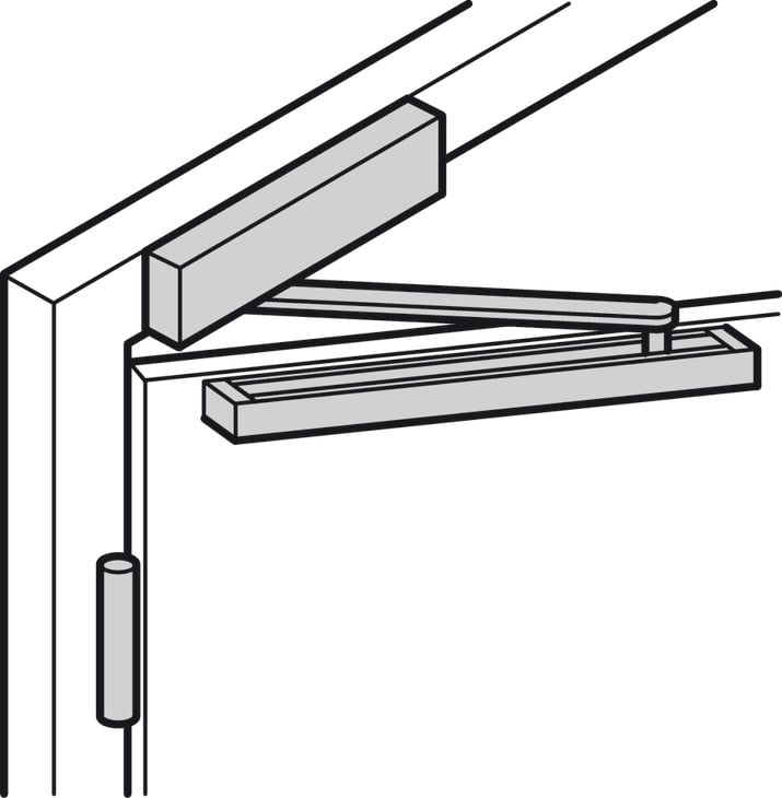 Thiết Bị Đóng Cửa Tự Động 80Kg DCL83 Hafele 931.84.289 - Lắp thiết bị đóng cửa tự động 80Kg DCL83 Häfele 931.84.289 đúng kỹ thuật