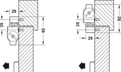 Thiết Bị Đóng Cửa Tự Động 80Kg DCL83 Hafele 931.84.289 ảnh 4