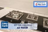 Bếp gas âm 3 vùng nấu Malloca AS 9503B/ Màu đen