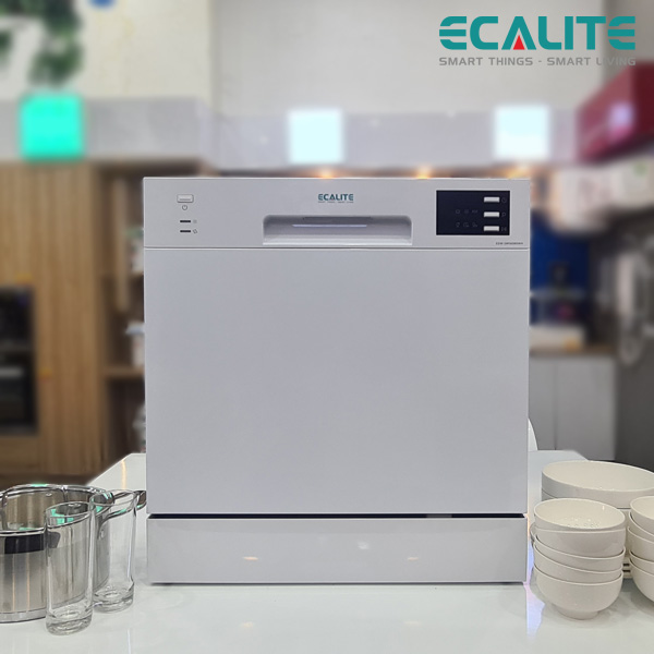 Máy Rửa Chén Mini 8 Bộ Ecalite EDW-SMS6080WH / Màu Trắng Tinh Tế – ảnh 5