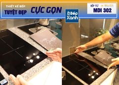 Bếp từ 2 vùng nấu Malloca MDI 302 / Nhập khẩu Tây Ban Nha, kiểu Domino, kính Schott Ceran ảnh 9