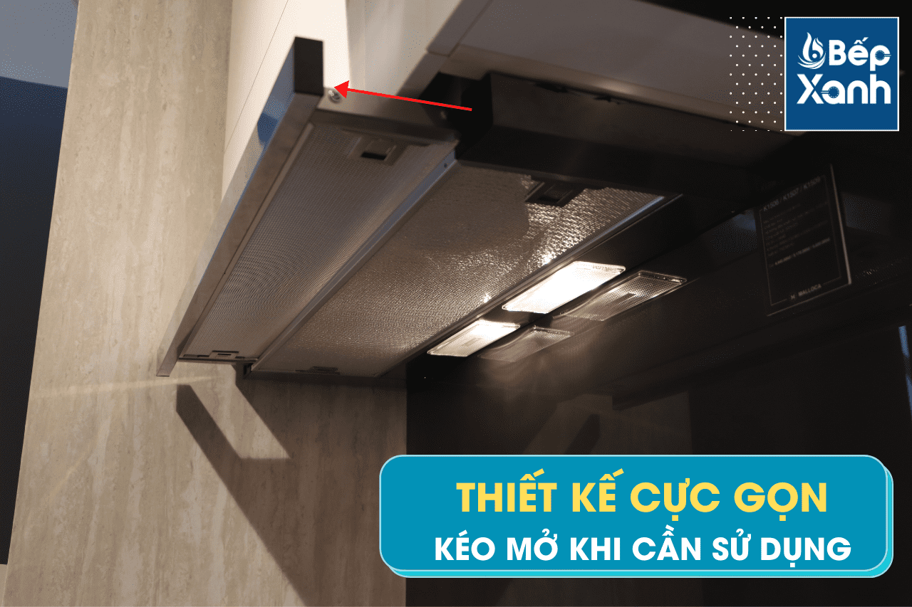 Máy hút mùi âm tủ phím cơ Malloca K1509 – ảnh 8