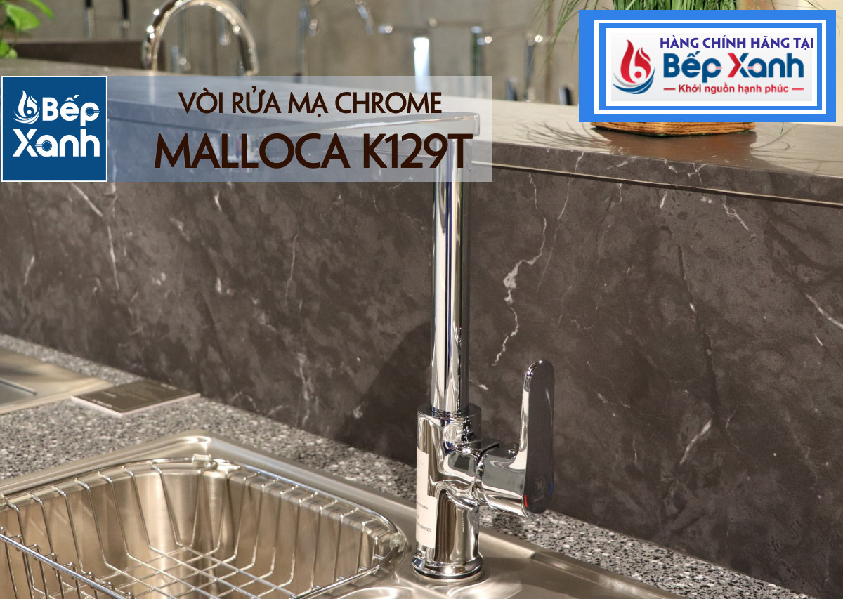 Vòi rửa chén nóng lạnh Malloca K129T / Đồng thau mạ chrome – ảnh 8