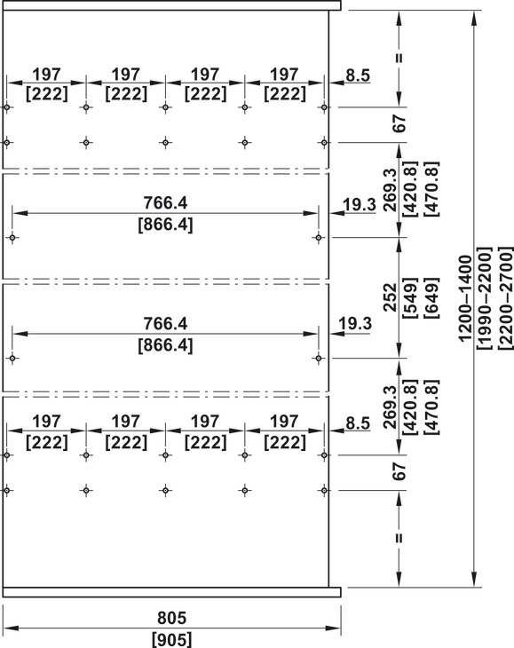 Cửa trượt xoay bằng gỗ Slido F-Park72 60B Hafele 408.45.012 – ảnh 6