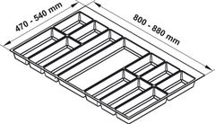 Khay chia đa năng Classico 900mm Hafele 556.52.749 ảnh 2