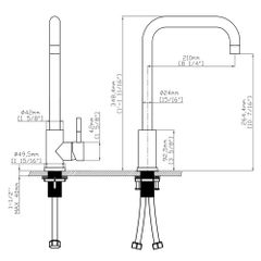 Vòi rửa chén nóng lạnh Ecalite EF-K128B ảnh 3