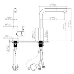 Vòi rửa chén nóng lạnh dây rút Pull-down Ecalite EF-K185S ảnh 3