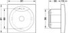  Đầu đọc gắn tường WRU 200 Hafele 917.91.072 