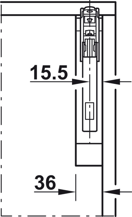 Tay nâng Free Flap 1.7 Hafele 372.91.407 – ảnh 5