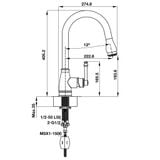 Vòi rửa chén Hafele Prome 570.51.020
