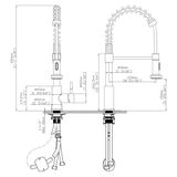 Vòi rửa chén nóng lạnh Single Control Ecalite EF-K102B