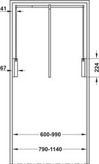 Tay nâng móc áo giảm chấn Hafele 805.11.152 ảnh 9