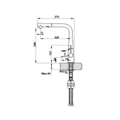 Vòi rửa chén Hafele HT20-GH1P259 / Màu đen / Đồng mạ màu đá, Mã số 570.82.300 ảnh 3