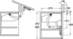 Phụ kiện tay nâng Free Swing Hafele 372.34.611 ảnh 6