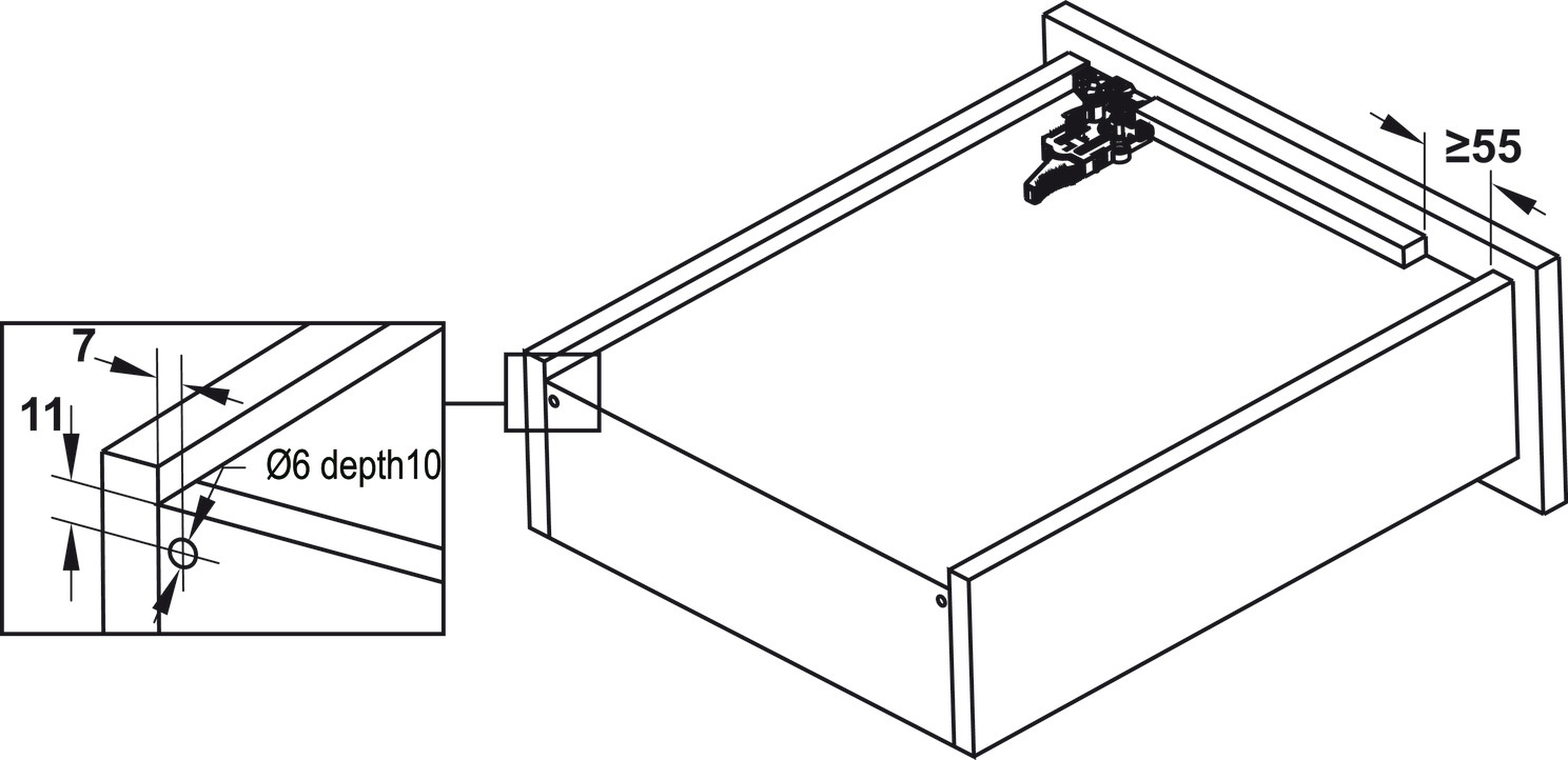 Ray âm EPC Pro giảm chấn mở toàn phần Hafele 433.32.053 – ảnh 4