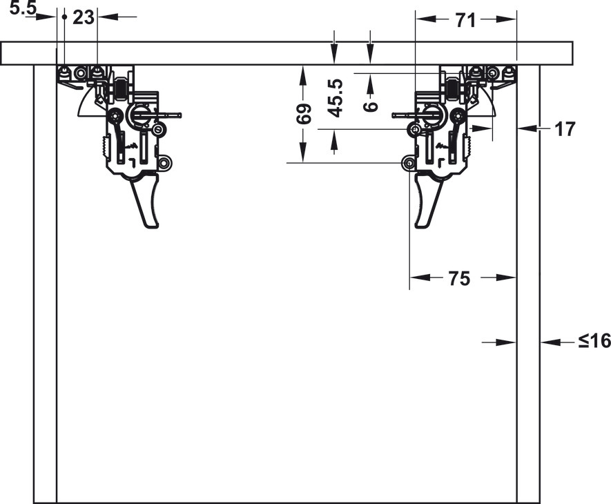 Ray âm EPC Pro giảm chấn mở toàn phần Hafele 433.32.053 – ảnh 2