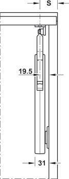 Tay nâng Free Flap H1.5 Hafele 372.39.610 – ảnh 3