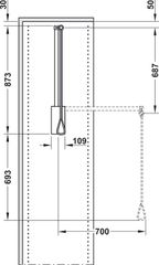 Tay nâng móc áo giảm chấn Hafele 805.11.152 ảnh 7