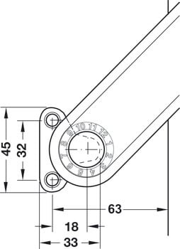 Tay nâng Free Flap H1.5 Hafele 372.39.610 – ảnh 4