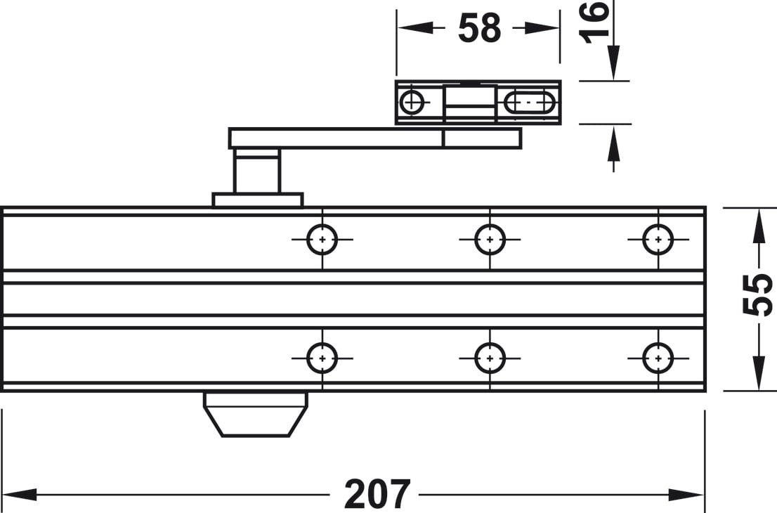 Thiết bị đóng cửa tự động Hafele 931.84.623 – ảnh 2