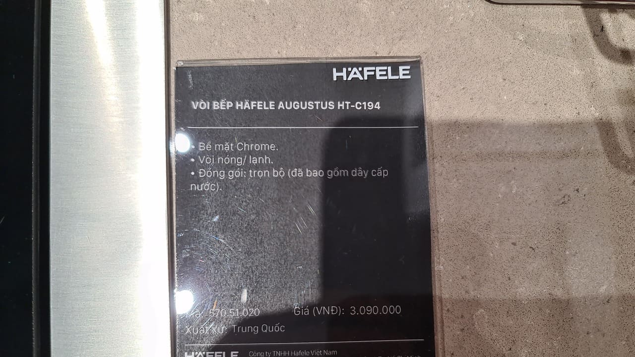 Vòi rửa chén Hafele Prome 570.51.020 - Kinh nghiệm chọn vòi rửa chén Häfele Vòi rửa chén Hafele Prome 570.51.020 - Kinh nghiệm chọn vòi rửa chén Häfele