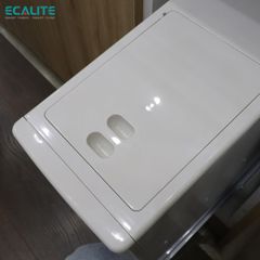 Thùng gạo âm tủ cánh mở, ray trượt giảm chấn Pull-out Ecalite NRC15P ảnh 6